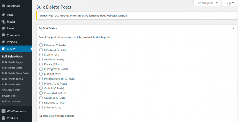 How to Bulk Delete WordPress Posts – Market WP Themes