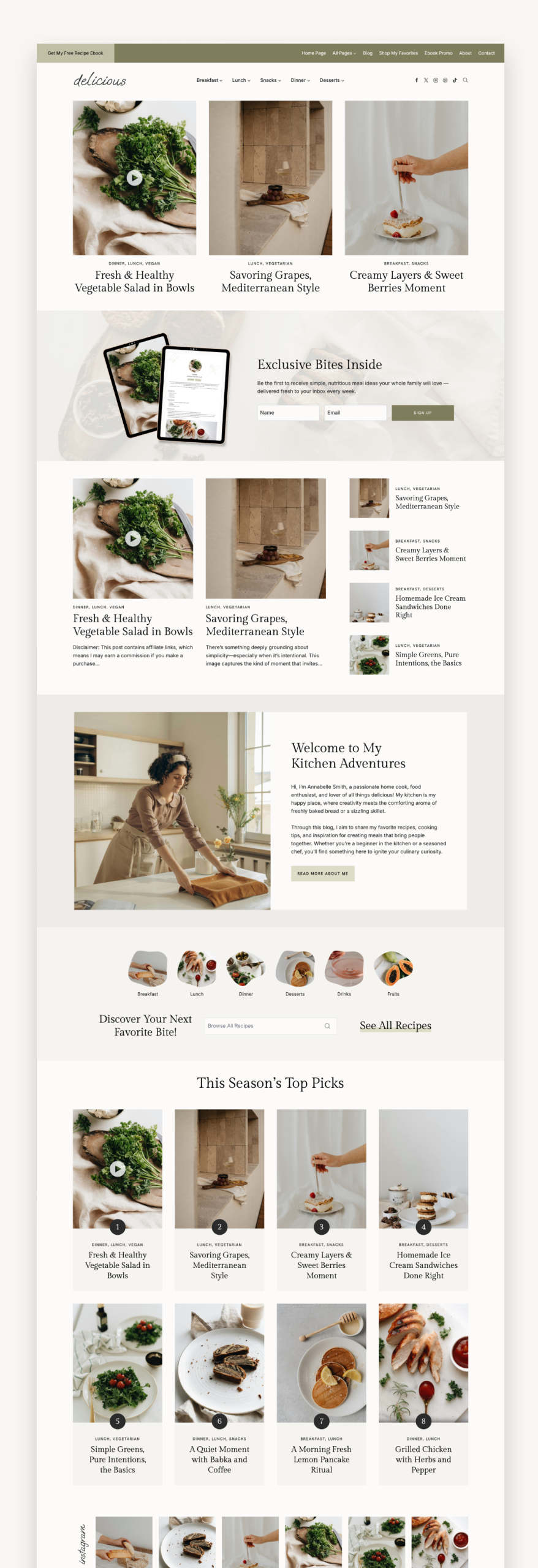 Delicious Blogger Kadence Theme – Market WP Themes