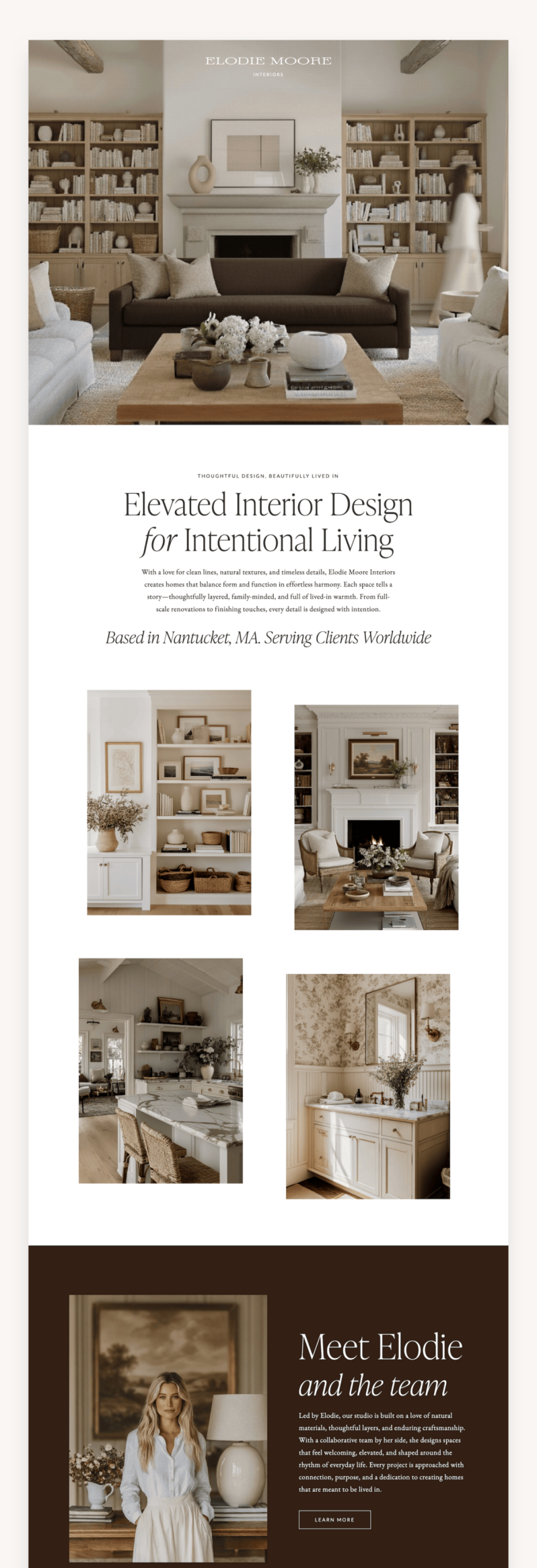 Elodie Interior Designer Showit Template – Market WP Themes